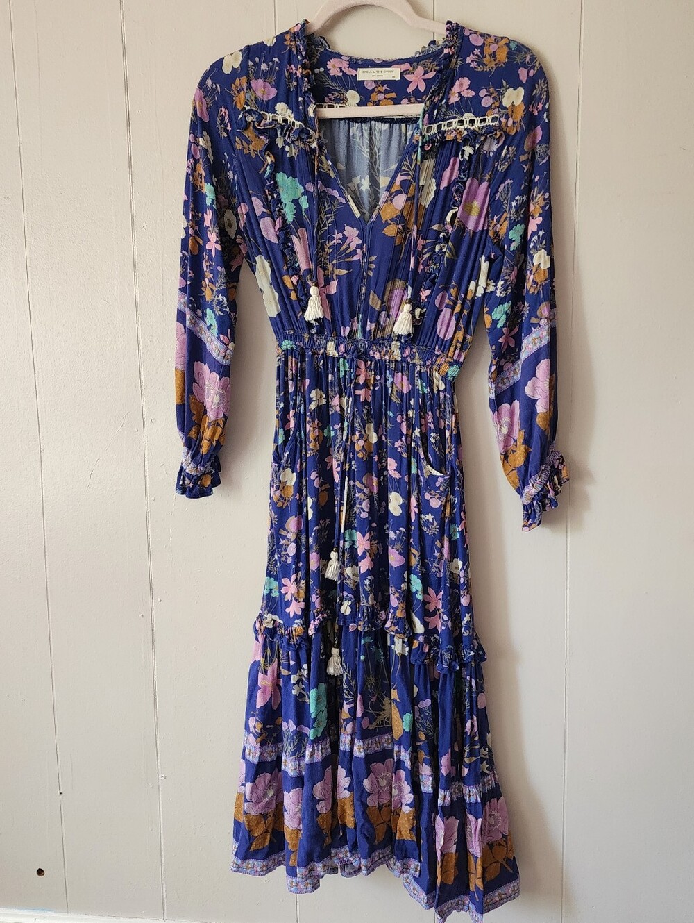 Spell & The Gypsy Collective Wild Bloom Midi Dress Medium Boho Festival
